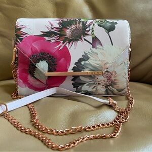Ted Baker Floral Crossbody Bag - Pink and White